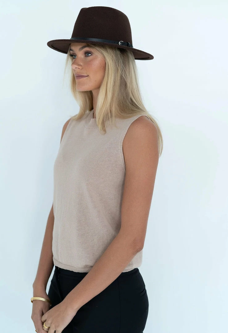 Humidity Lifestyle Billie Chocolate Fedora Hat Accessories