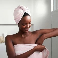 Dock And Bay Home Hair Wrap Collection Peppermint Pink Cushion, Throws & Linen