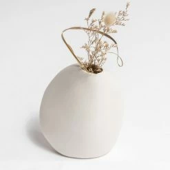 NED Collections Living & Decor Harmie Great White Vase Large 10x14cm