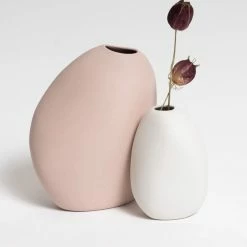 NED Collections Harmie Pipi Small White Vase 10x9cm