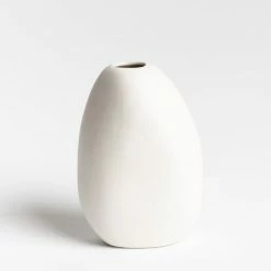 NED Collections Harmie Pipi Small White Vase 10x9cm