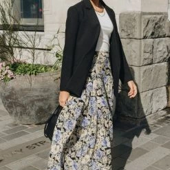 Ivy + Jack Harper Black Textured Plain Double Breasted Blazer Fashion