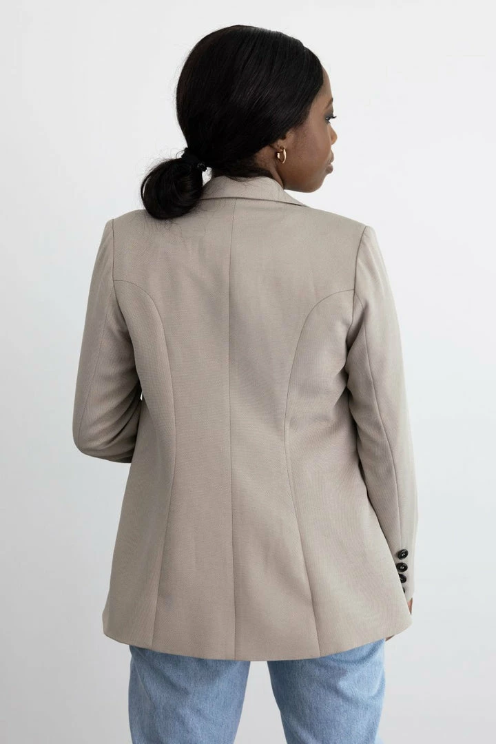 Ivy + Jack Harper Stone Textured Double Breasted Blazer Fashion