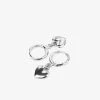 Flo Gives Back 15% To Women In Need Heart Rhodium Huggie Hoop Earrings Accessories