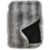 Heirloom Faux Fur Grey Wolf Throw