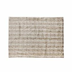 Heirloom Faux Fur Mountain Rabbit Taupe Short Hair Throw Cushion, Throws & Linen