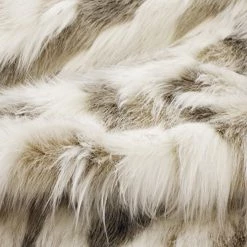 Heirloom Faux Fur Snowshoe Hare Cream Throw