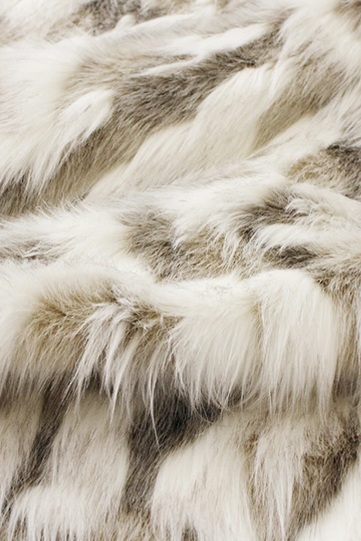 Heirloom Faux Fur Snowshoe Hare Cream Throw