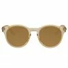 Le Specs Hey Macarena Polarized Round Blonde Brown Lens Sunglasses