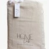 Home Lab 100% French Linen Duvet Cover Set Queen Natural Oatmeal