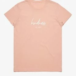 Humble + Heart Kindness Is Free Blush Organic Cotton Tee