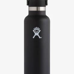 Hydro Flask 621ml Black Standard Mouth Drink Bottle Table & Kitchen