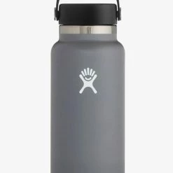 Hydro Flask 946ml Stone Grey Wide Mouth Drink Bottle