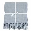 Mulberi Indira Linen Cotton Blend Concrete Throw 130x190cm Cushion, Throws & Linen