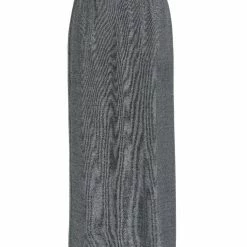 Among The Brave Interstellar Silver Shimmer High Split Midi Skirt