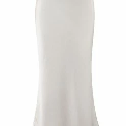 Ivy + Jack Ivy Champagne Satin Bias Midi Skirt