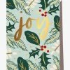 Elm Paper Christmas Greenery Mint Greeting Card Home & Beauty