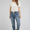 Foxwood Juliette Jogger Elastic Waist Blue Jean
