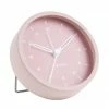 Karlsson Tinge Pink Round Alarm Clock Home & Beauty