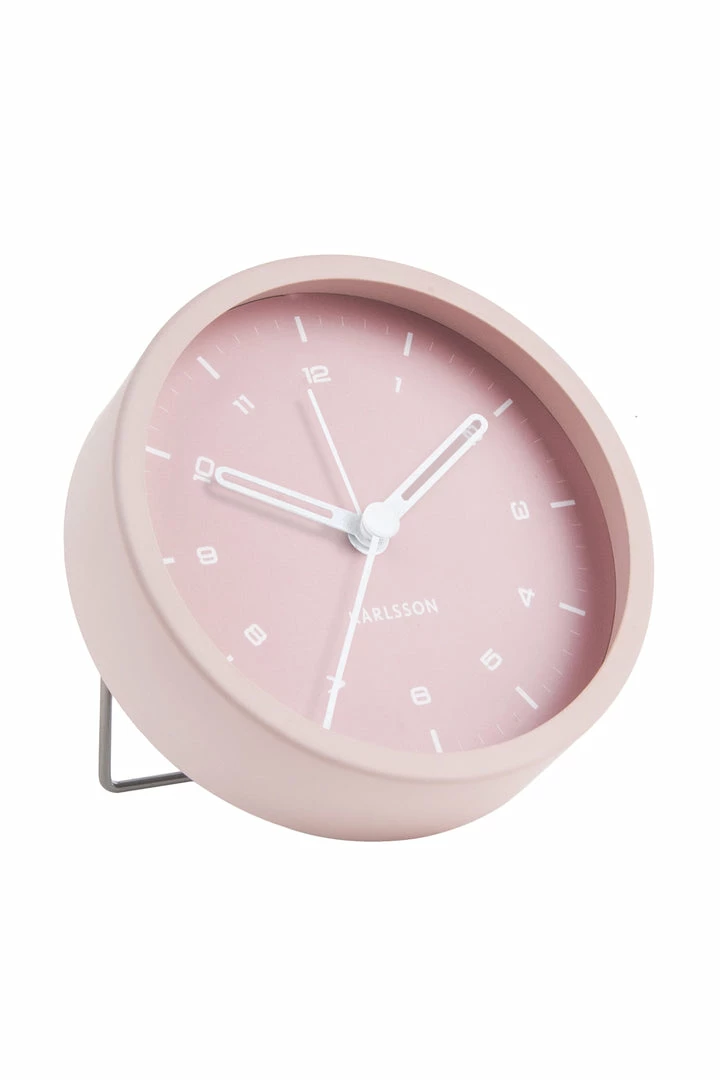 Karlsson Tinge Pink Round Alarm Clock Home & Beauty