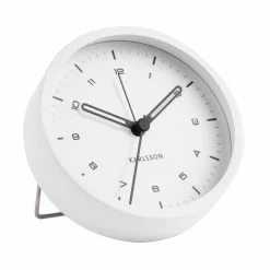 Karlsson Tinge White Round Alarm Clock