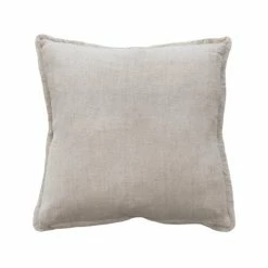 Mulberi Keaton Linen Cream Nautral Cushion 55x55cm Cushion, Throws & Linen