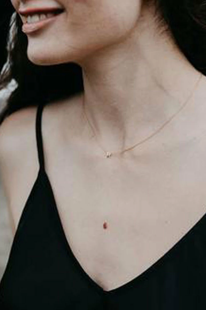 Sophie Little Letter Single Gold Necklace