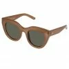 Le Specs Accessories Air Heart Cat Eye Caramel Khaki Lens Sunglasses