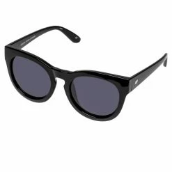 Le Specs Accessories Jealous Games Cat Eye Oversized Black Smoke Polarised Lens Sunglasses