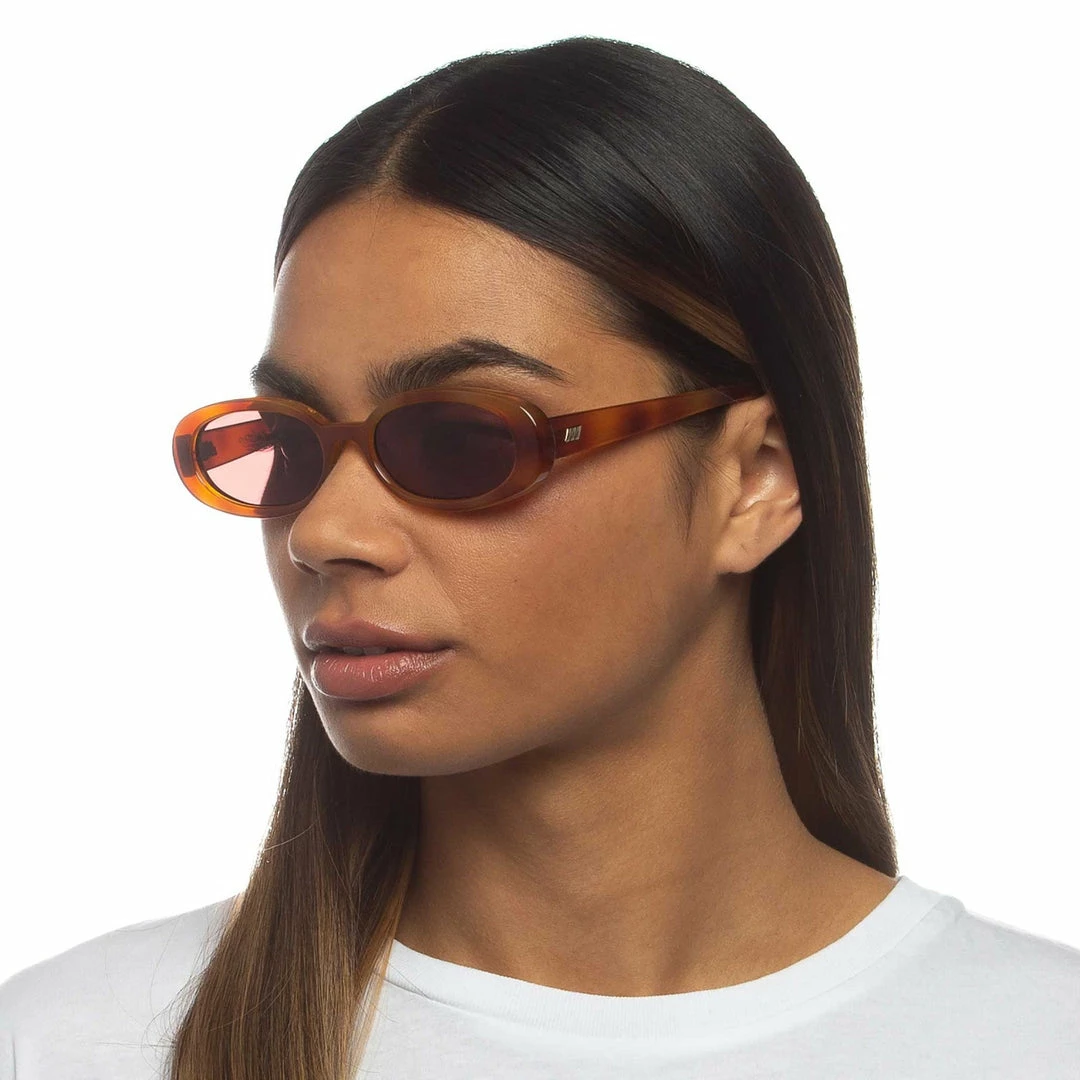 Le Specs Outta Love Oval Vintage Tort Sunglasses Accessories