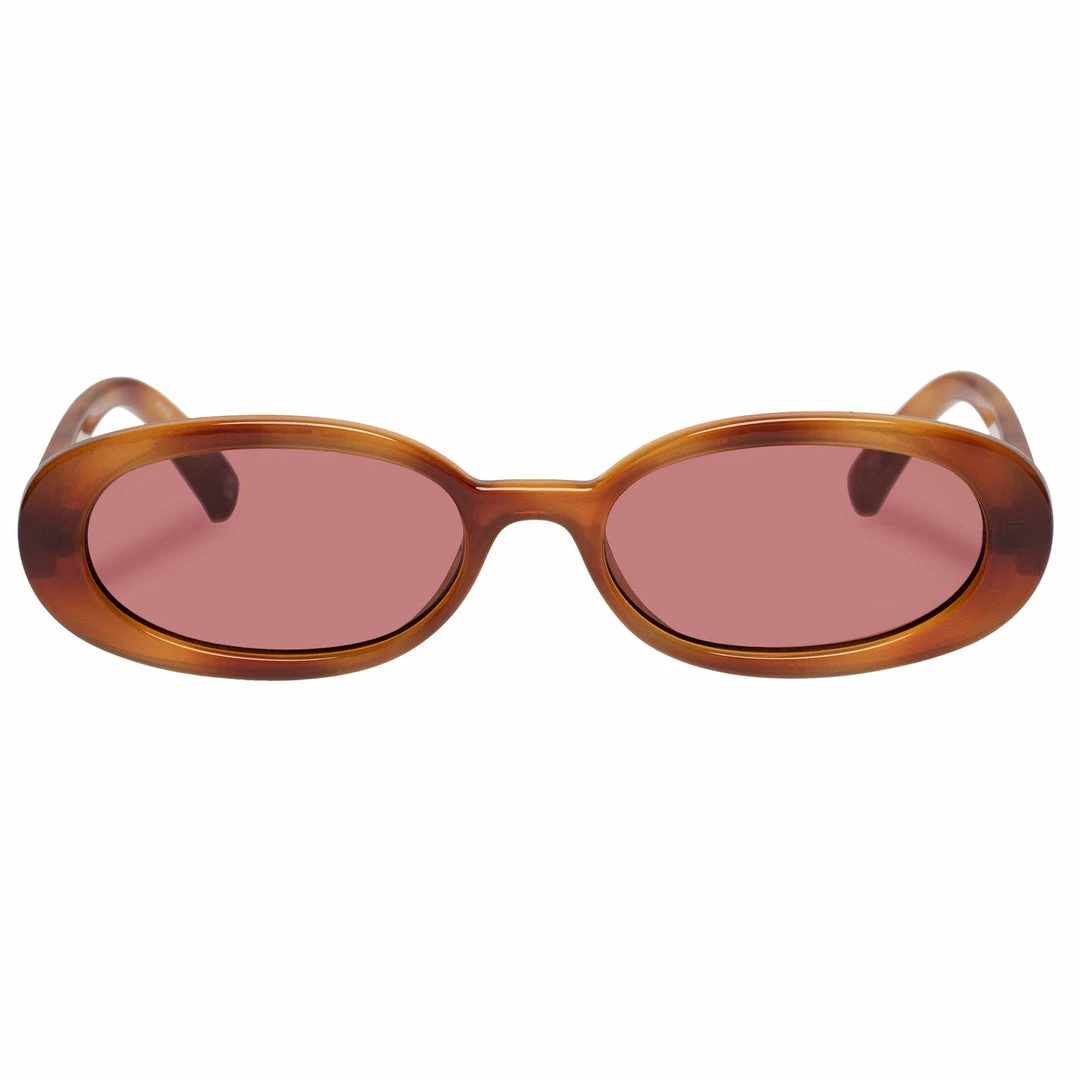 Le Specs Outta Love Oval Vintage Tort Sunglasses Accessories
