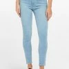 Lee Denim High Licks Crop Strike A Cord Pale Blue Skinny Jean