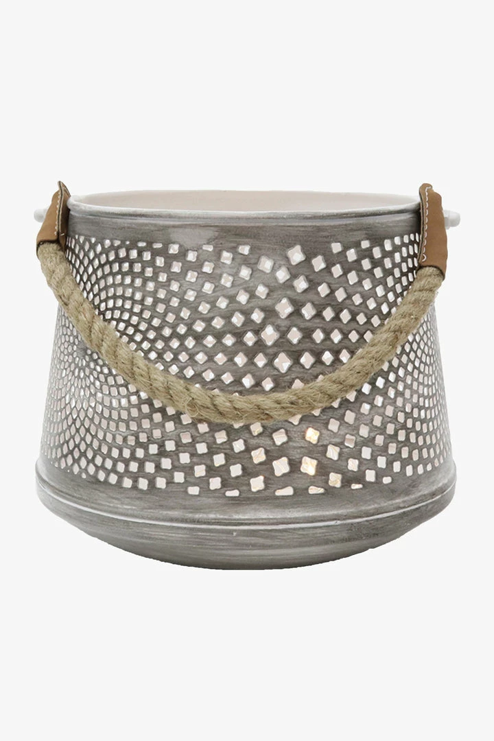 Le Forge Lantern Dubai Large Grey White Home & Beauty