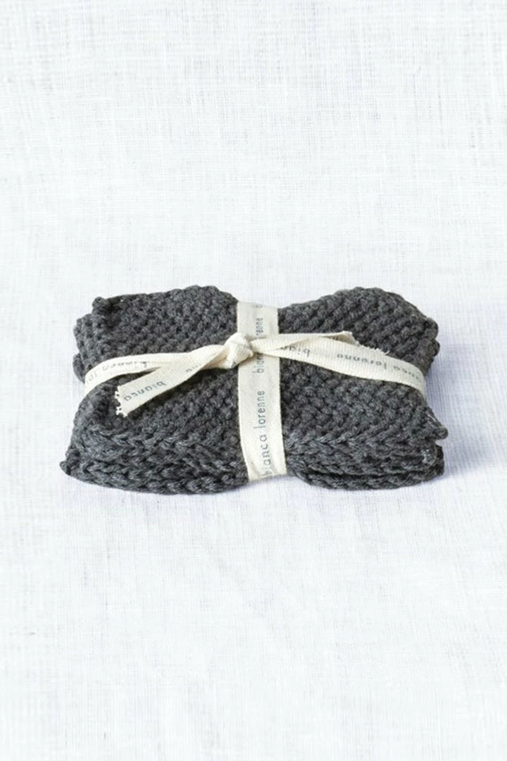 Bianca Lorenne Lavette Knitted Charcoal Makeup Removers Set Of 5 Support Local Gifts