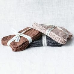 Bianca Lorenne Lavette Knitted Vintage Rose Makeup Removers Set Of 5 Support Local Gifts