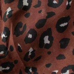 Sophie Accessories Leopard Scarf Maxi Rosewood