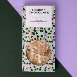 House Of Chocolate Eat & Drink Limited Edition Roasted White Chocolate Hazelnut Bar