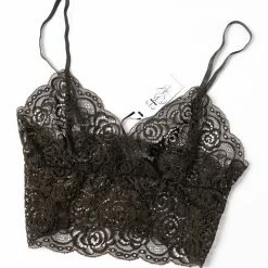 Queen Of The Foxes Tops & Tees Strappy Black Lace Bralette
