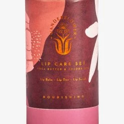 Wanderflower Lip Care Kit Shea Butter + Jojoba Oil Home & Beauty