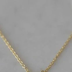 Sophie Little Letter Single Gold Necklace