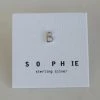 Sophie Little Letter Single Stud Silver Earrings Accessories