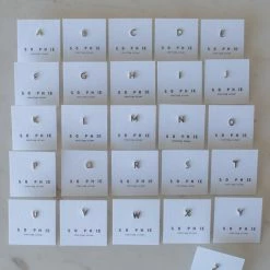 Sophie Little Letter Single Stud Silver Earrings Accessories