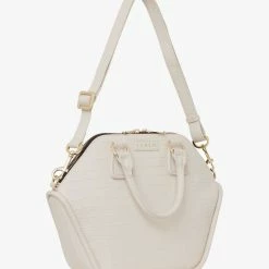 Saben Liv Alabaster Croc Leather Handbag Accessories
