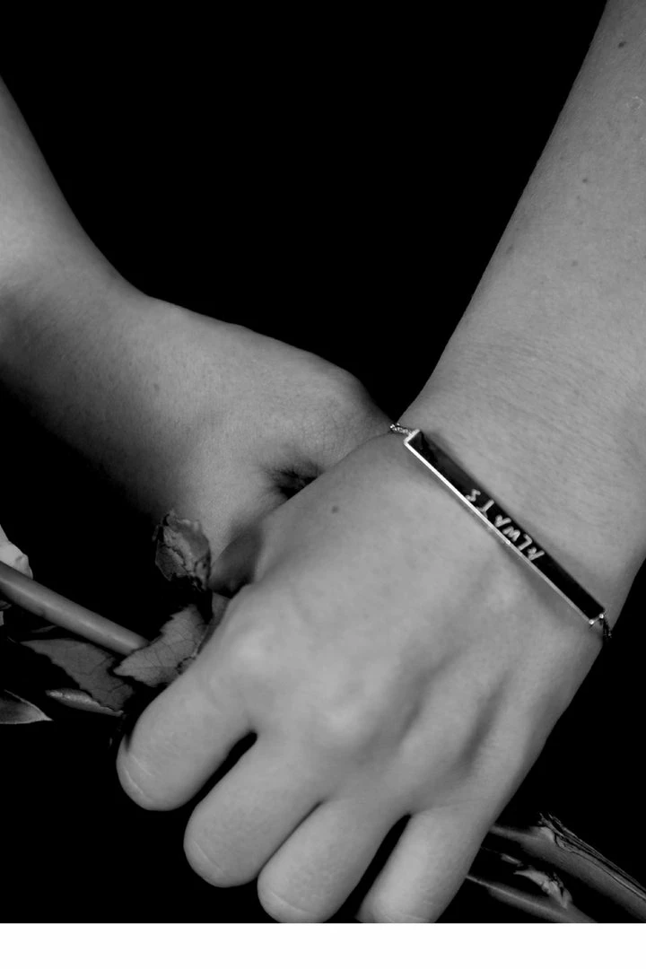 Federation Accessories Love Always Bar Bracelet Je T'aime Sterling Silver