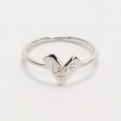 Federation Love Heart Ring Sterling Silver