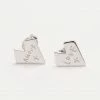 Federation Love Is Amour Heart Stud Earrings Sterling Silver Accessories