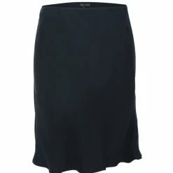 Among The Brave Lovers Black Cupro Bias Cut Mini Skirt