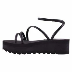 Solsana Accessories Loxley Platform Black Wedge