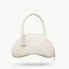 Rey, The Label Accessories Luna Ivory Mini Half Moon Bag