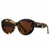Reality Eyewear Accessories Marmont Chunky Cat Eye Honey Turtle Polarised Sunglasses